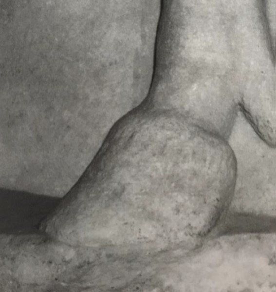 antike Abbildung eines Barhufs
