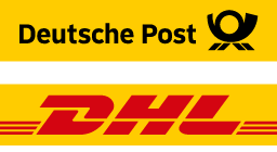 Wir versenden mit Deutsche Post, DHL, GoGreen Wir versenden mit Deutsche Post, DHL, GoGreen