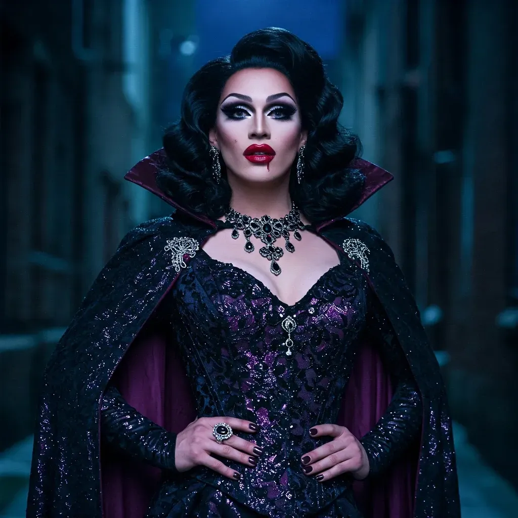 Drag Vampir Queen - Perfektes Kostüm für die Pride Halloween Night - Genderella®