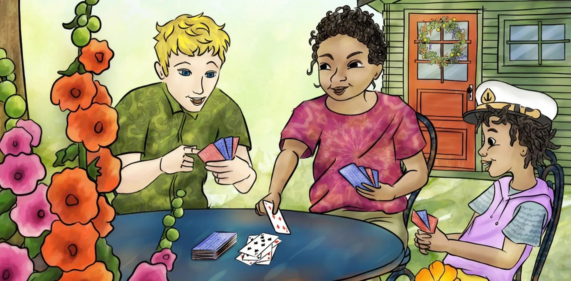 Drei Kinder und ein kleiner Hund von Maria Braig