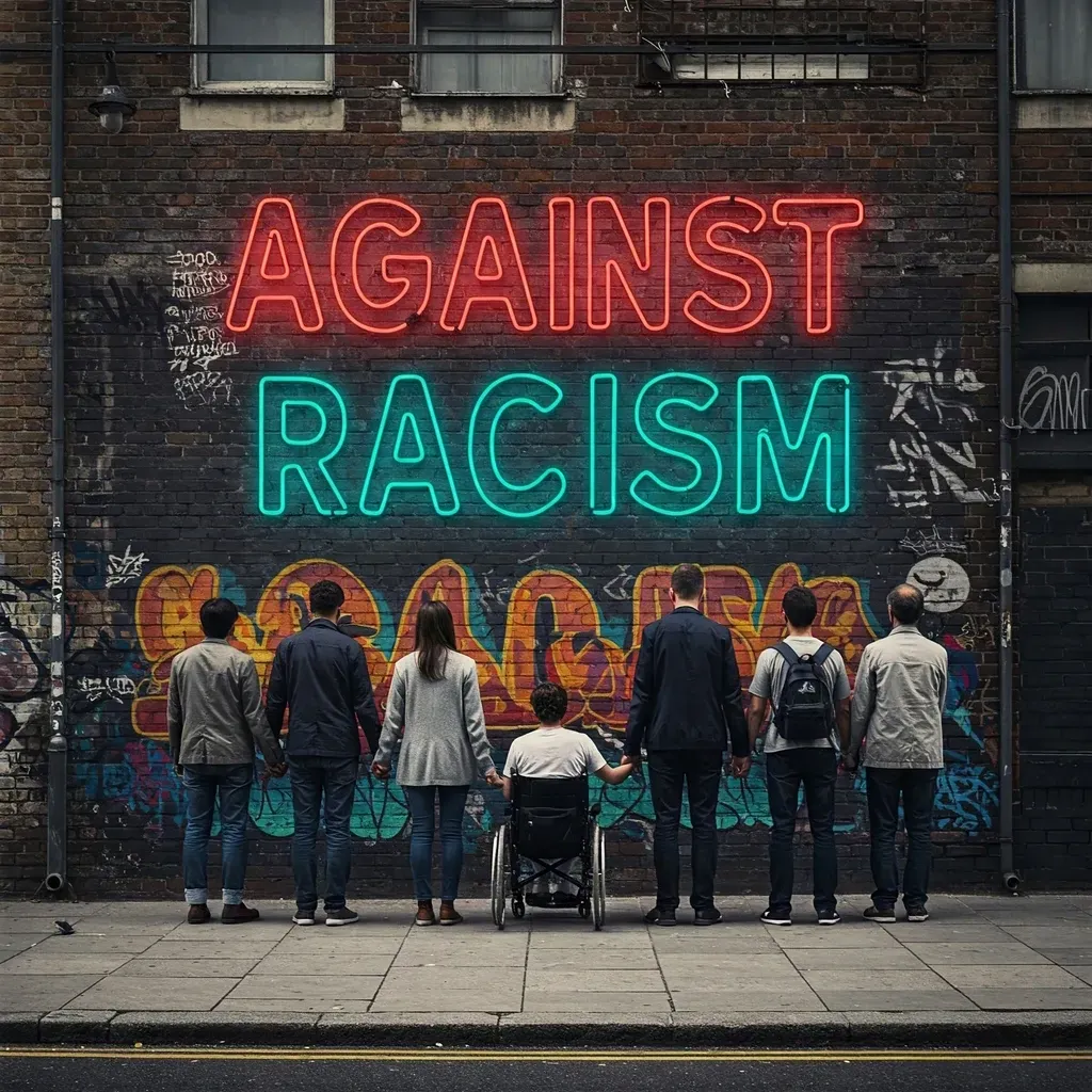 Wir alle gegen Rassismus! Against Racism! Genderella News - Internationaler Tag gegen Rassismus.