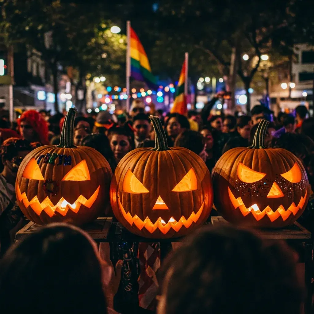 Pride Halloween Night Kürbis