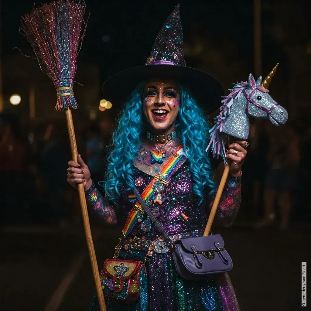 Pride Witch - Perfektes Kostüm für die Pride Halloween Night - Genderella®