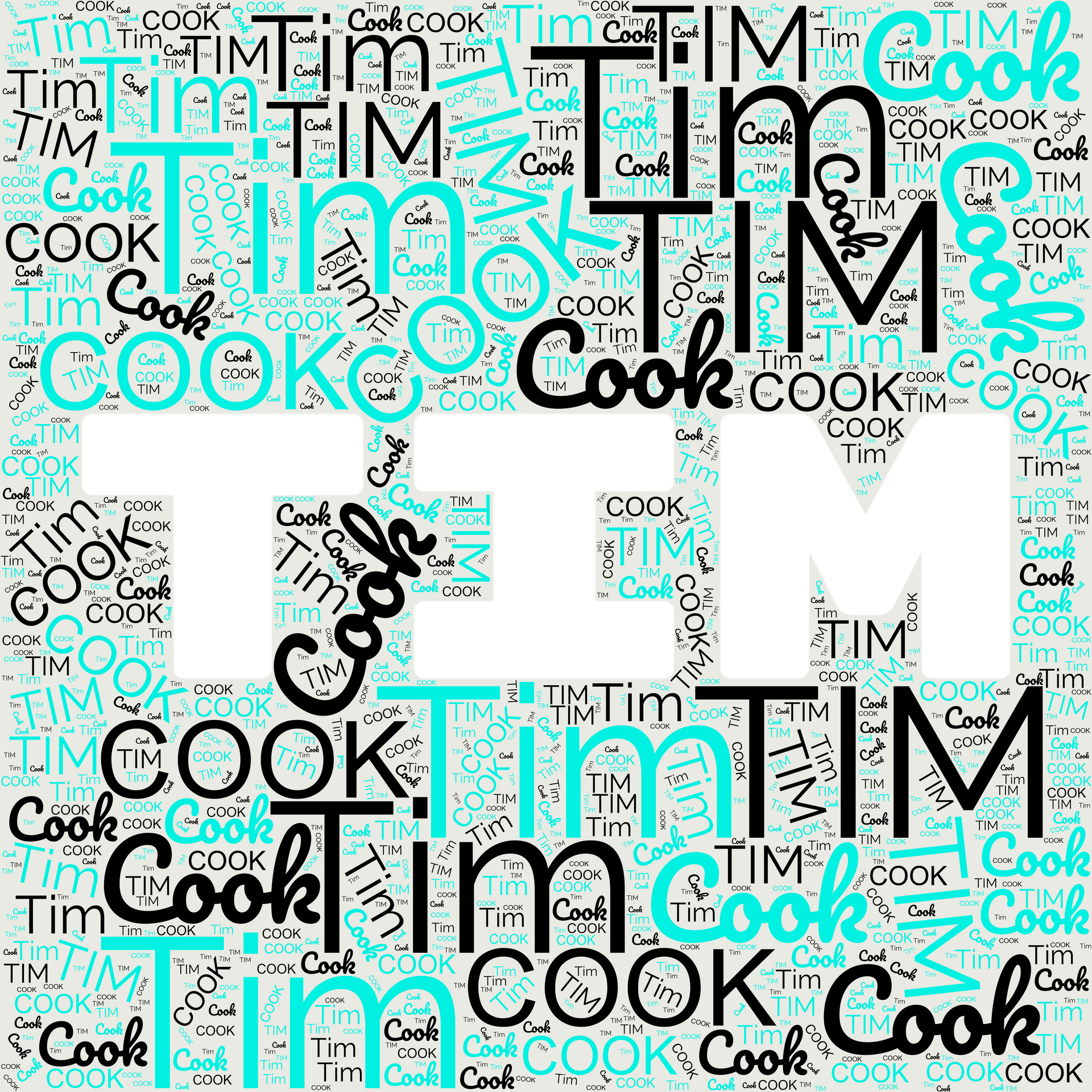 Wordcloud Tim Cook