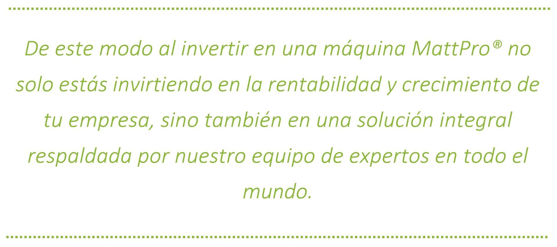 Rapido returno de inversion