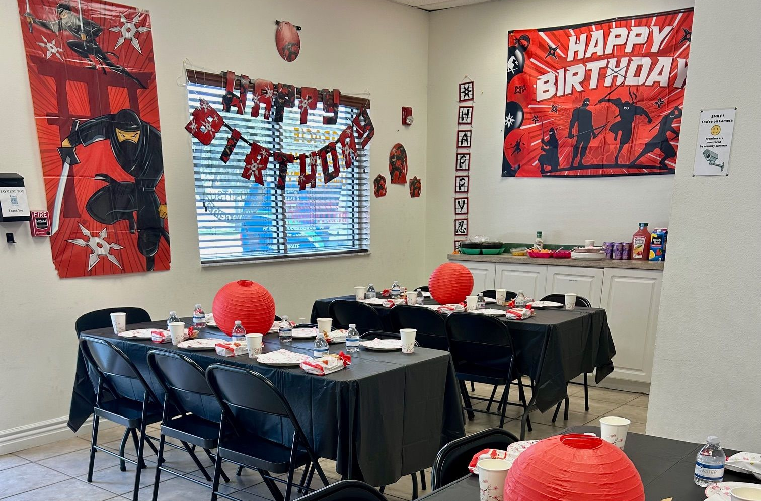 Kids birthday party at Clark's Self Defense in Sarasota with martial arts themed fun