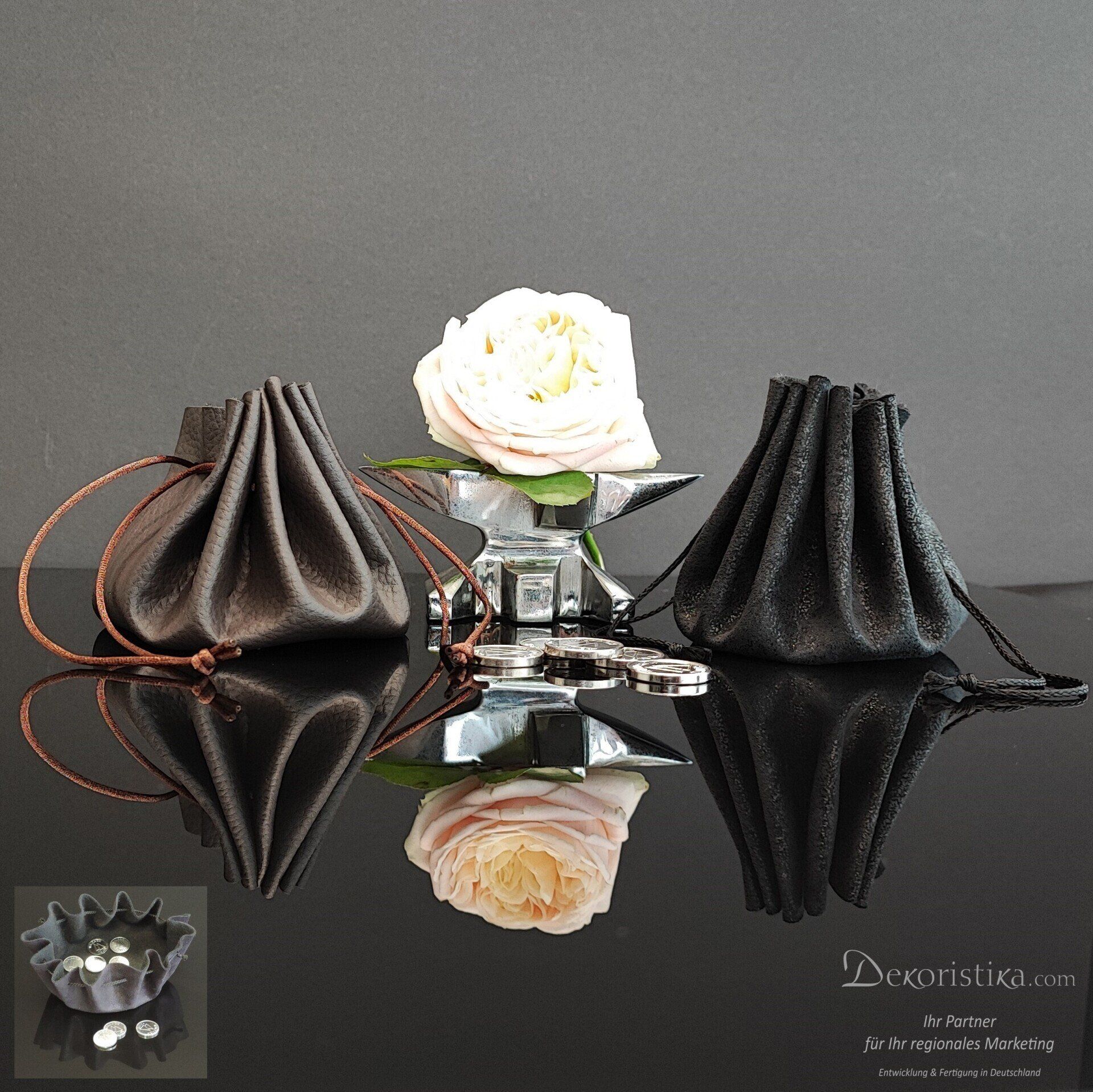 Wir fertigen Ihre Verpackung für Gutscheintaler und Gutscheinmünze nach Ihren Wünschen.