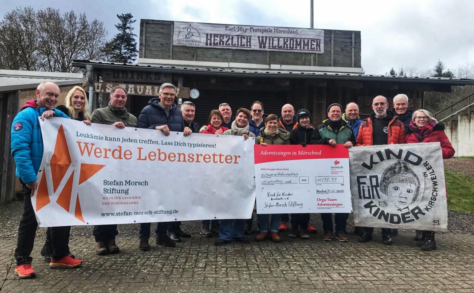 Spendenübergabe Adventssingen Mörschied 2024 Spendenübergabe Adventssingen Mörschied 2024