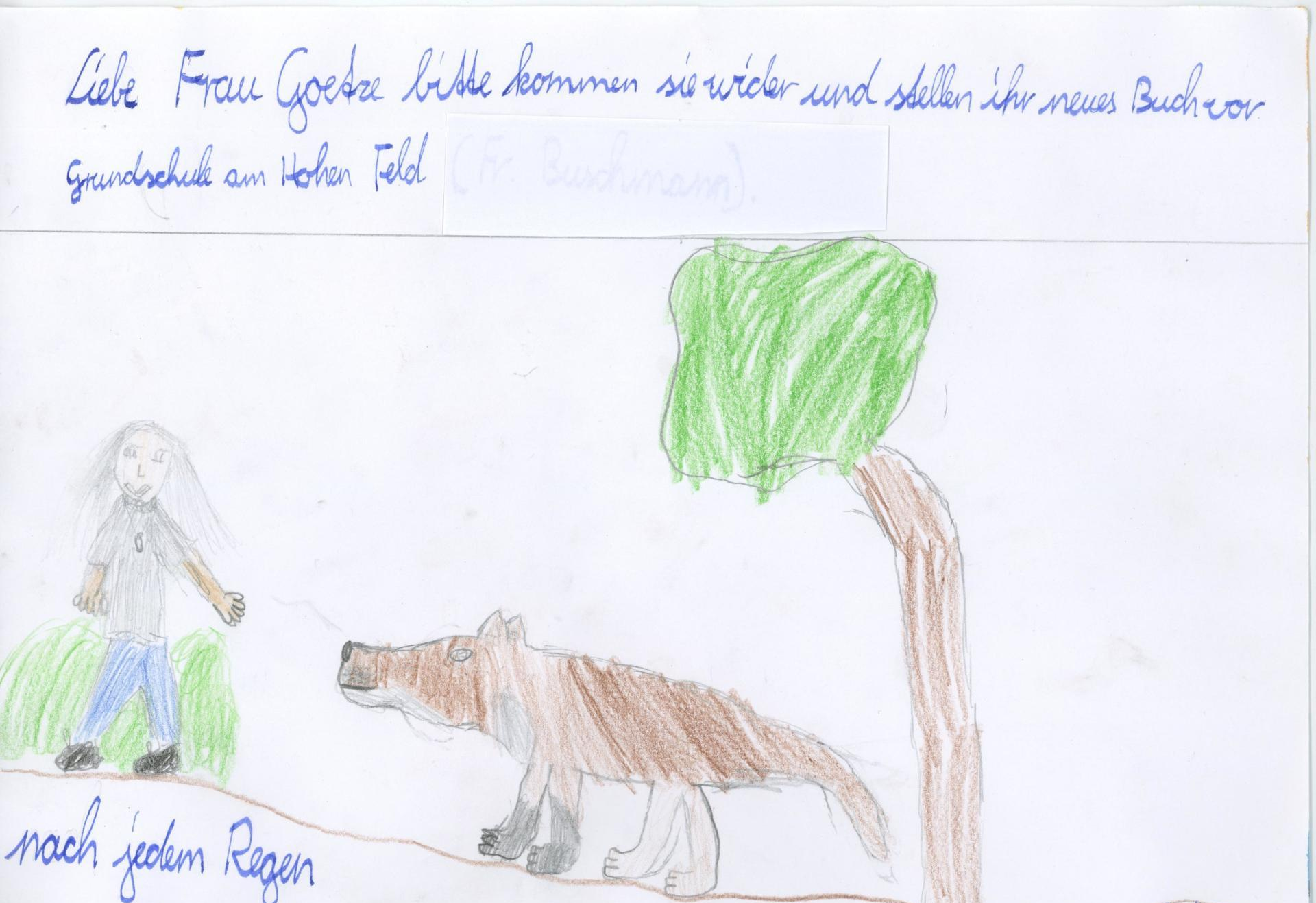 Selbstgemaltes Bild einer Schülerin zur Wolfsliebe-Trilogie. Selbstgemaltes Bild einer Schülerin zur Wolfsliebe-Trilogie. - Bücher, Trilogie, Fantasy, Romantasy, Werwolf, Schule, Schullektüre, Wolfsliebe.