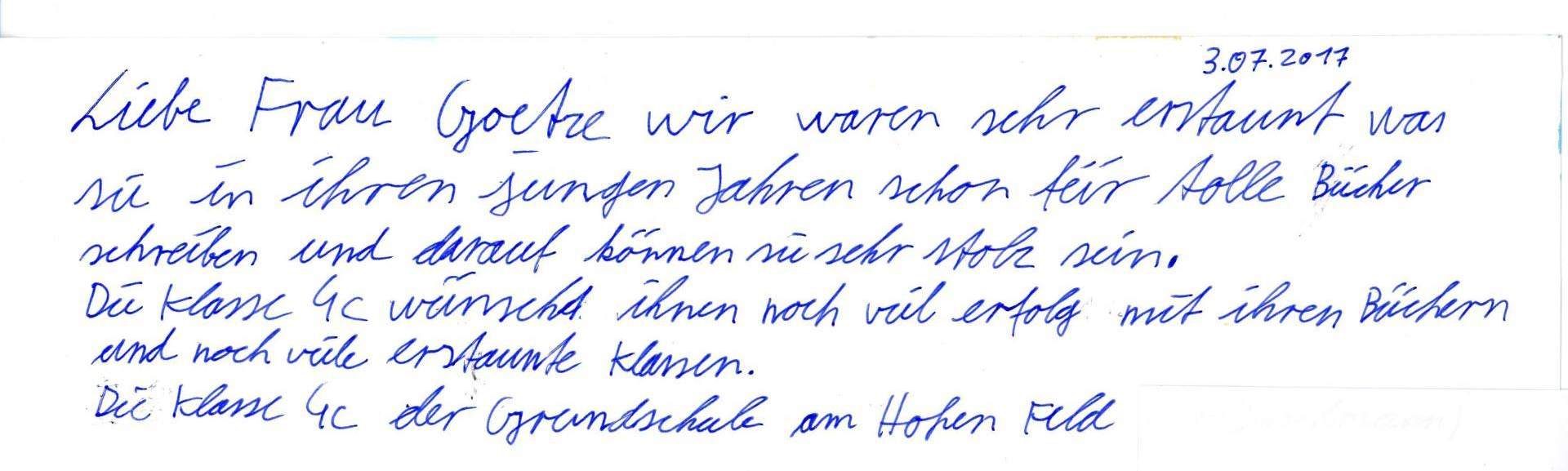 Brief einer Schülerin an S.M.A. Goetze. Brief einer Schülerin an S.M.A. Goetze. - Bücher, Trilogie, Fantasy, Romantasy, Werwolf, Schule, Schullektüre, Jugendbuch, Wolfsliebe.