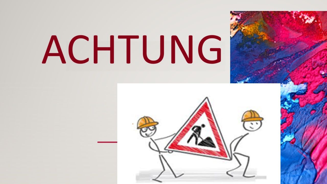 Achtung - Hier entsteht etwas Neues Baustellenschild