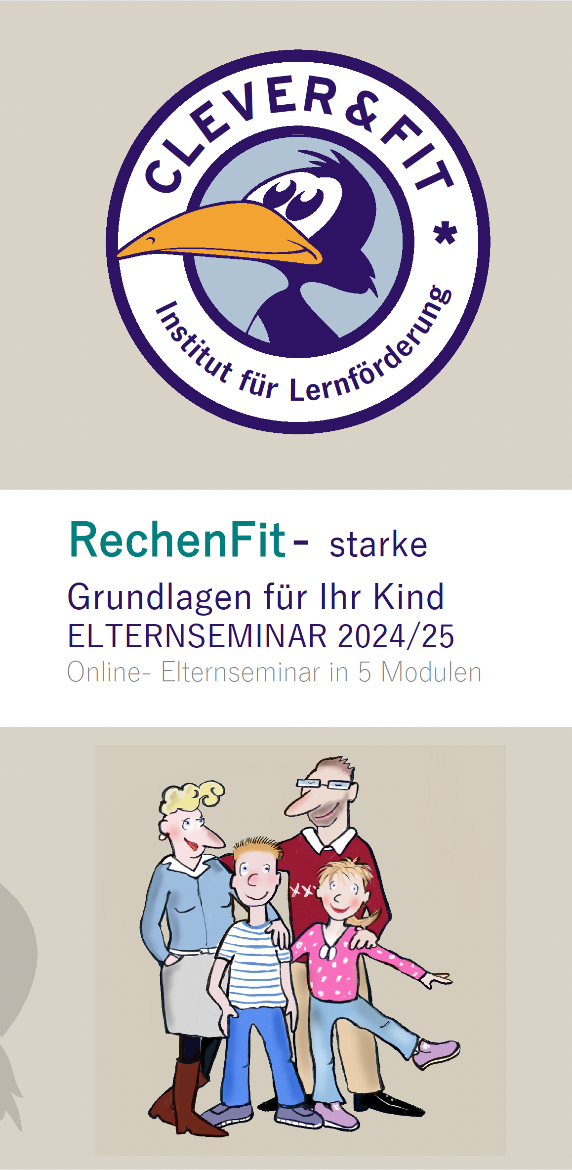 SchulFit- für einen erfolgreichen Schulstart Online- Elternseminar in 3 Modulen SchulFit- für einen erfolgreichen Schulstart
Online- Elternseminar in 3 Modulen
