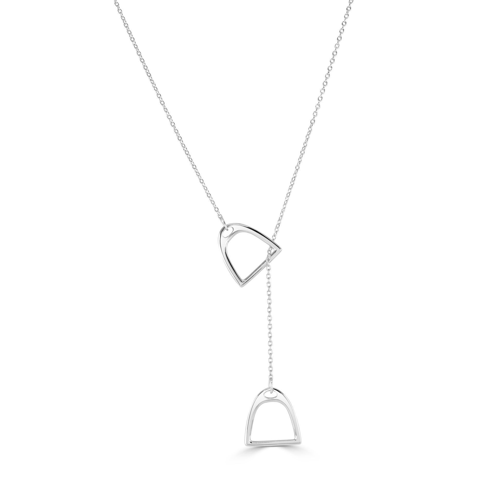 Equestrian Jewellery 925 Sterling Silver Stirrup Necklace