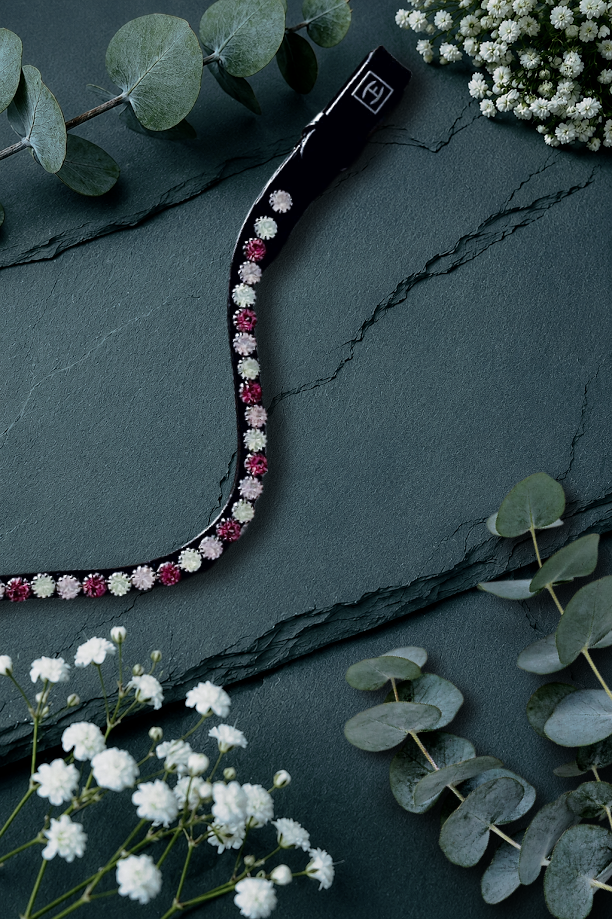 Luxury Sparkly Preciosa Quick Change Horse Browband Pink