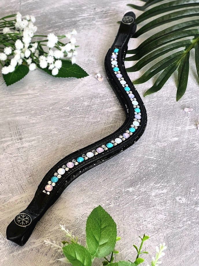 Italian Leather Bling Browband Equestrian