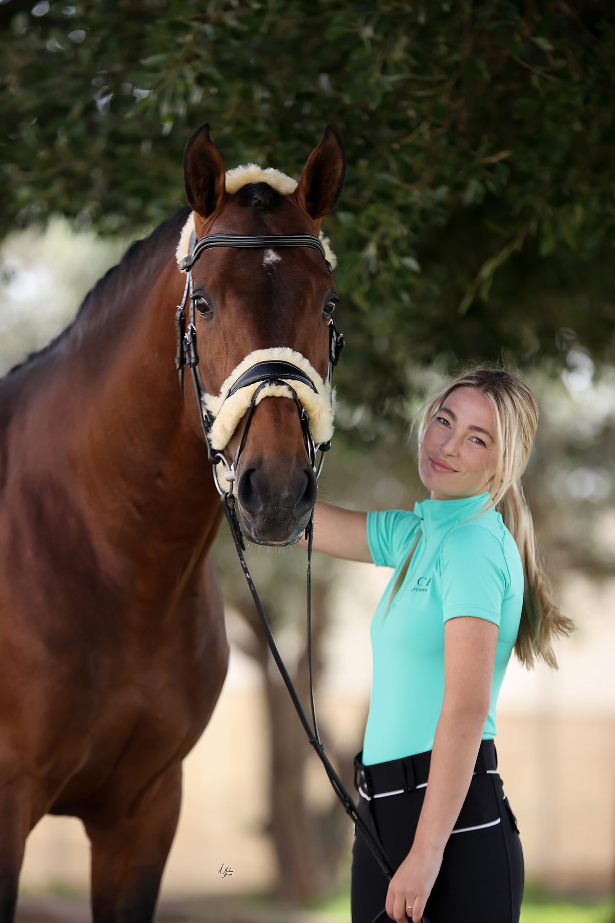 Discounted Arctic Mint equestrian short sleeve top. Lightweight Dry Fit fabric with 4-way stretch and comfortable smooth finish. By Ice Equestrian