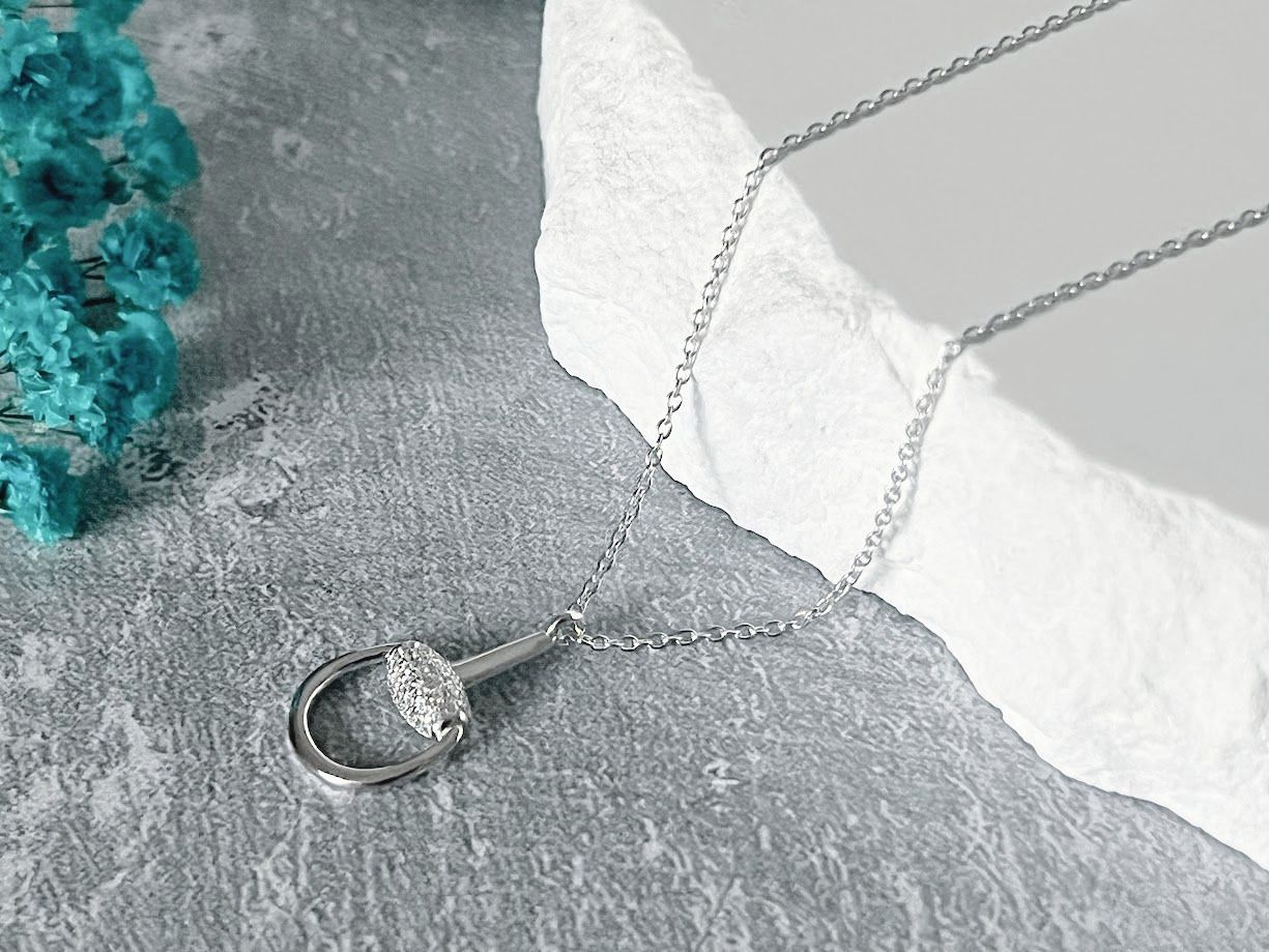 Equestrian Jewellery 925 Sterling Silver Stirrup Pendant