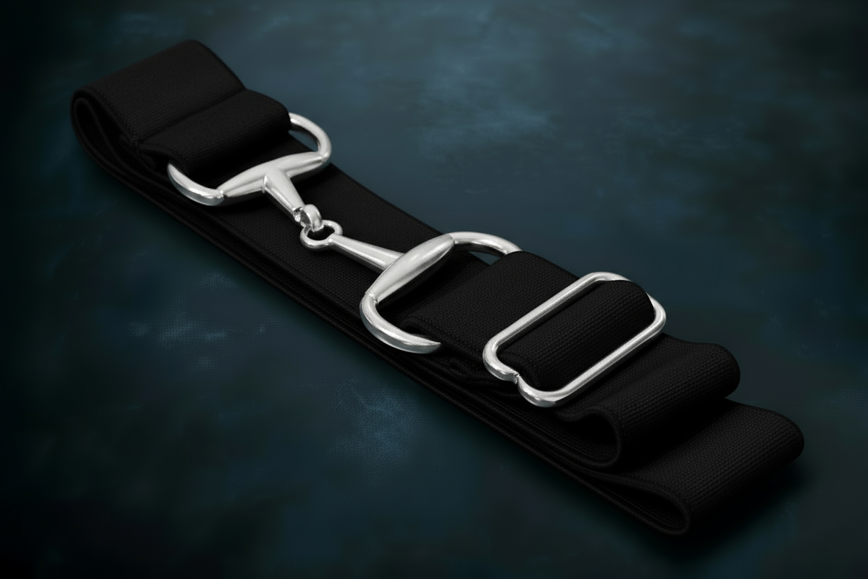 Equestrian snaffle belt
