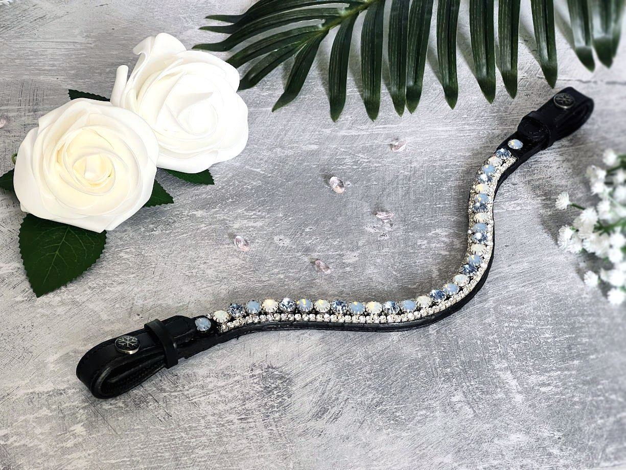 Horse Sparkly Browband With Preciosa Crystals Quick Change
