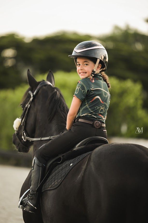 Young Rider Collection. Technical base layers, riding leggings, and breeches for children and teenagers. By Ice Equestrian.