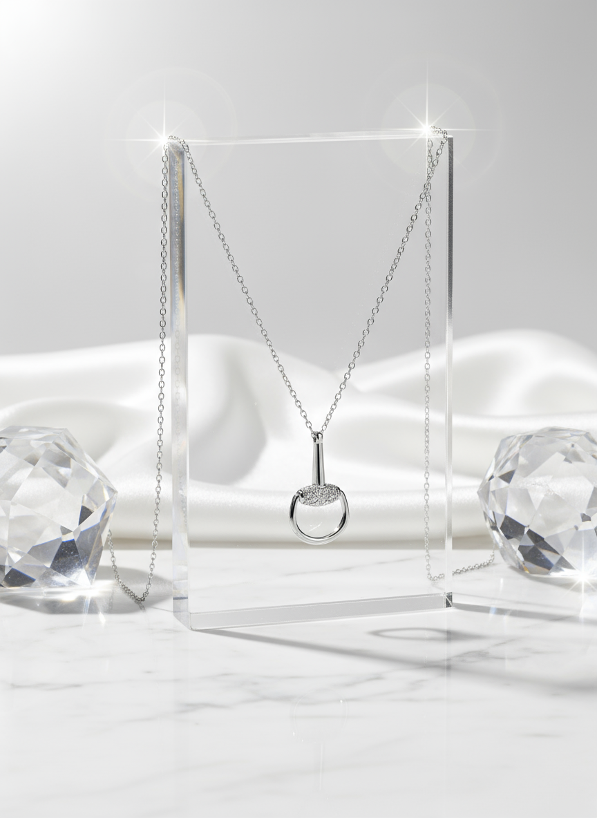 Equestrian Jewellery 925 Sterling Silver Stirrup Pendant