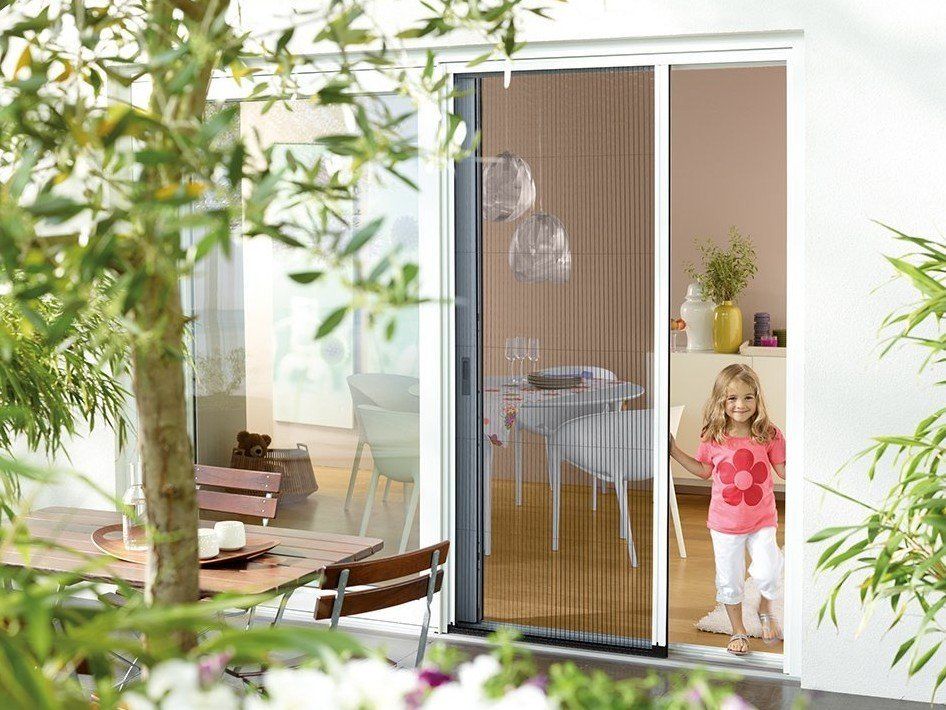 Insektenschutz Beispiel 4 Insektenschutztür als Faltlösung