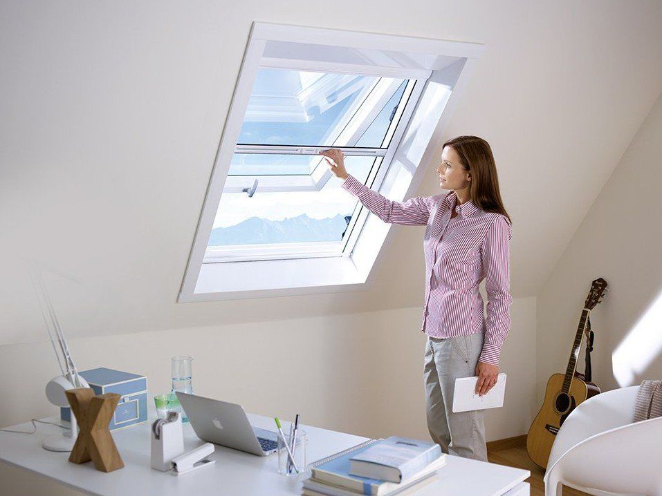 Insektenschutz Beispiel 5 Dachfensterschräge als Rollo