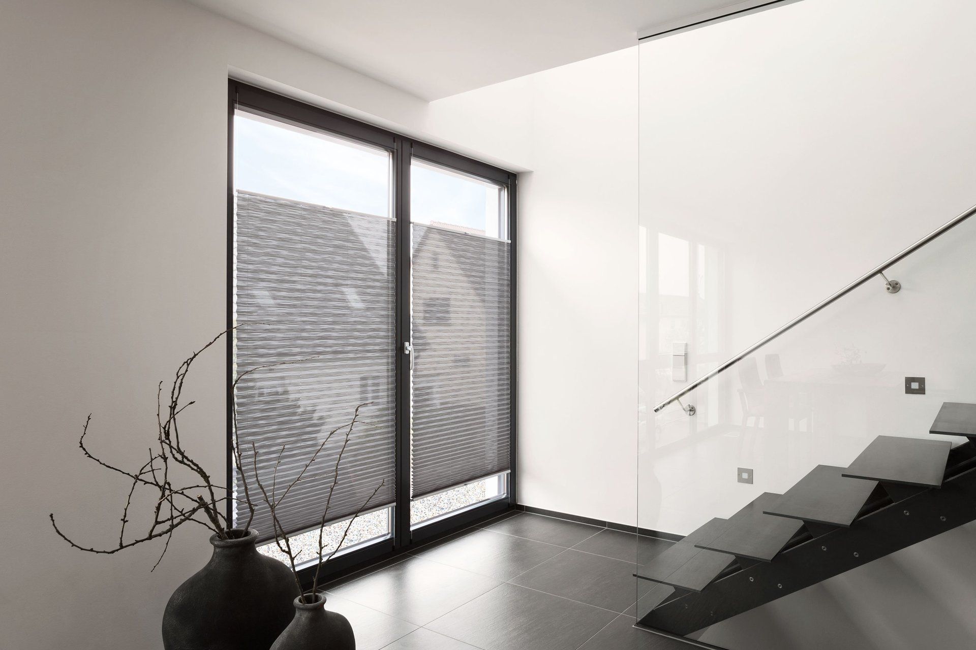 Plissee in Fensterflügel