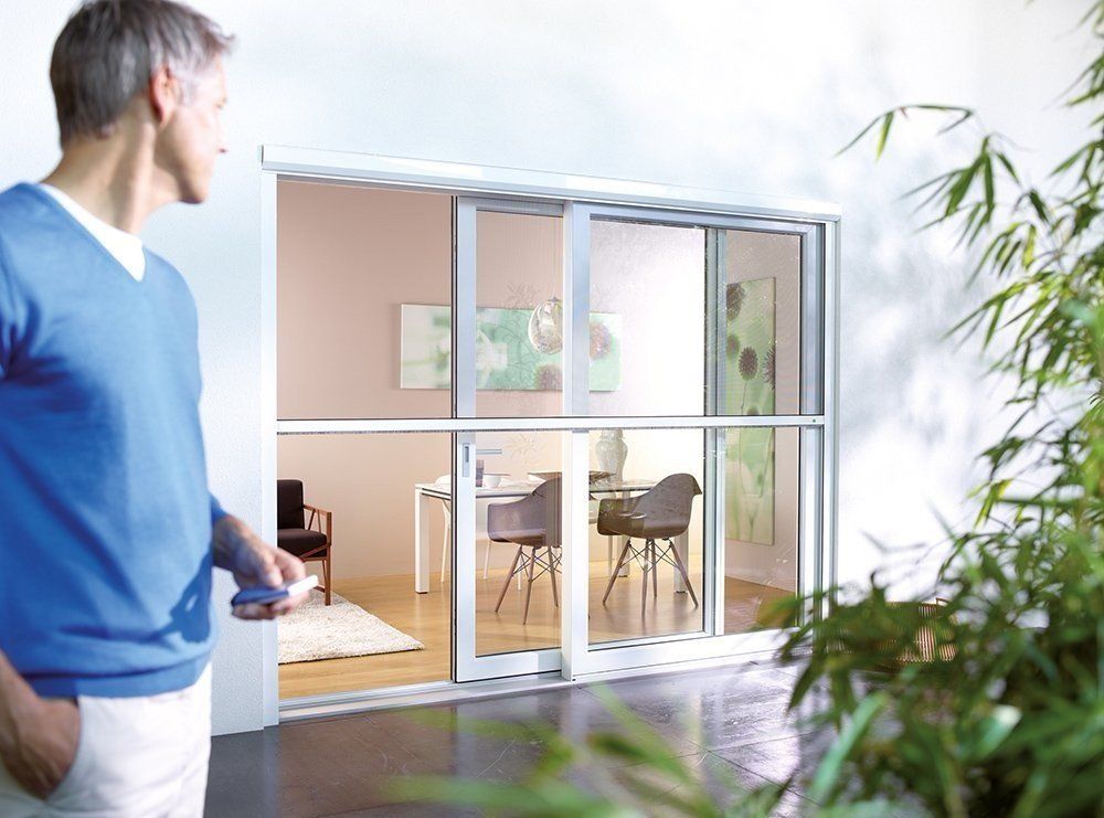 Insektenschutz Beispiel 6 Insektenschutztür als Schiebtürausführung