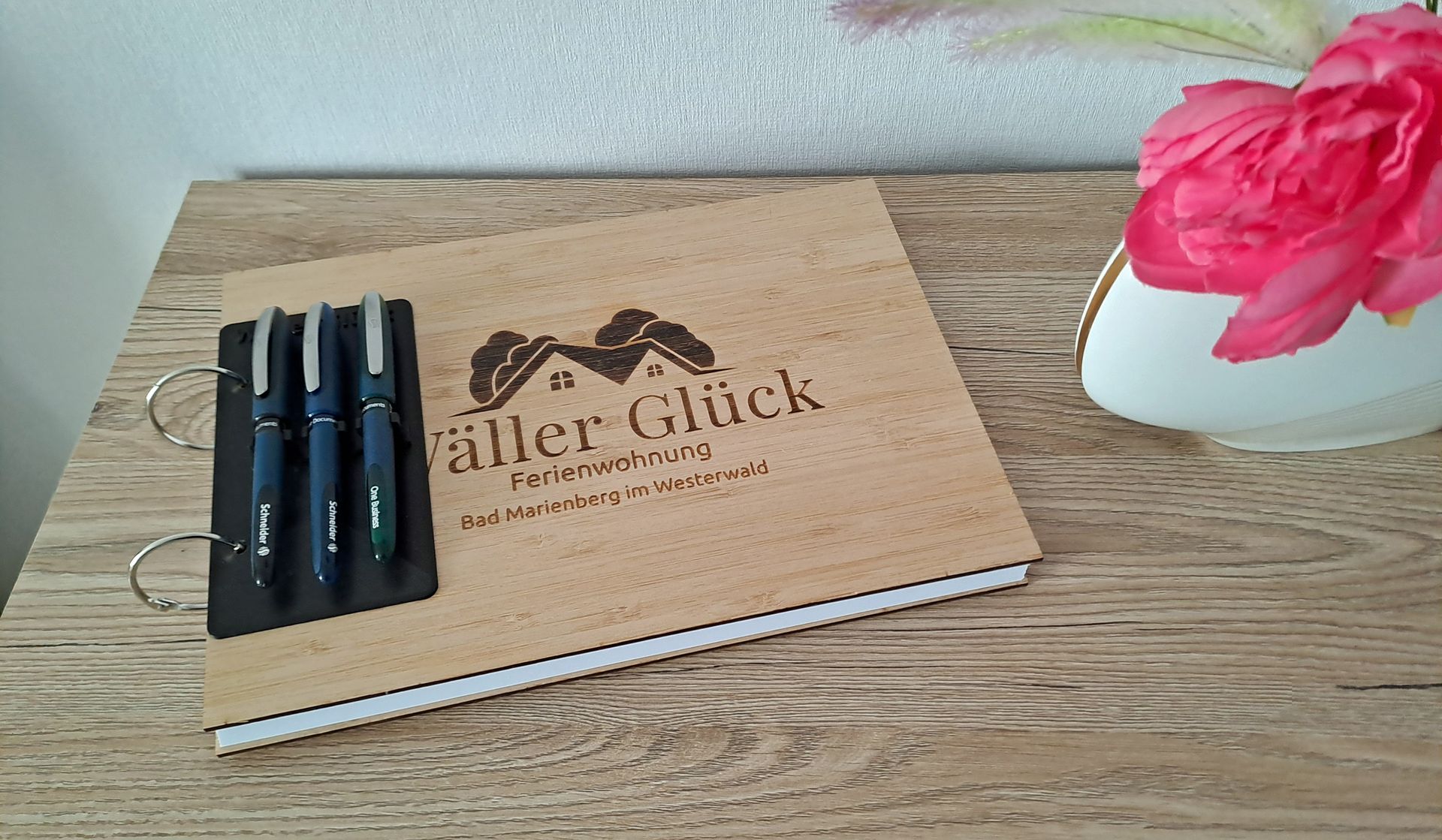 Gästebuch der Ferienwohnung Wäller Glück Gästebuch der Ferienwohnung Wäller Glück