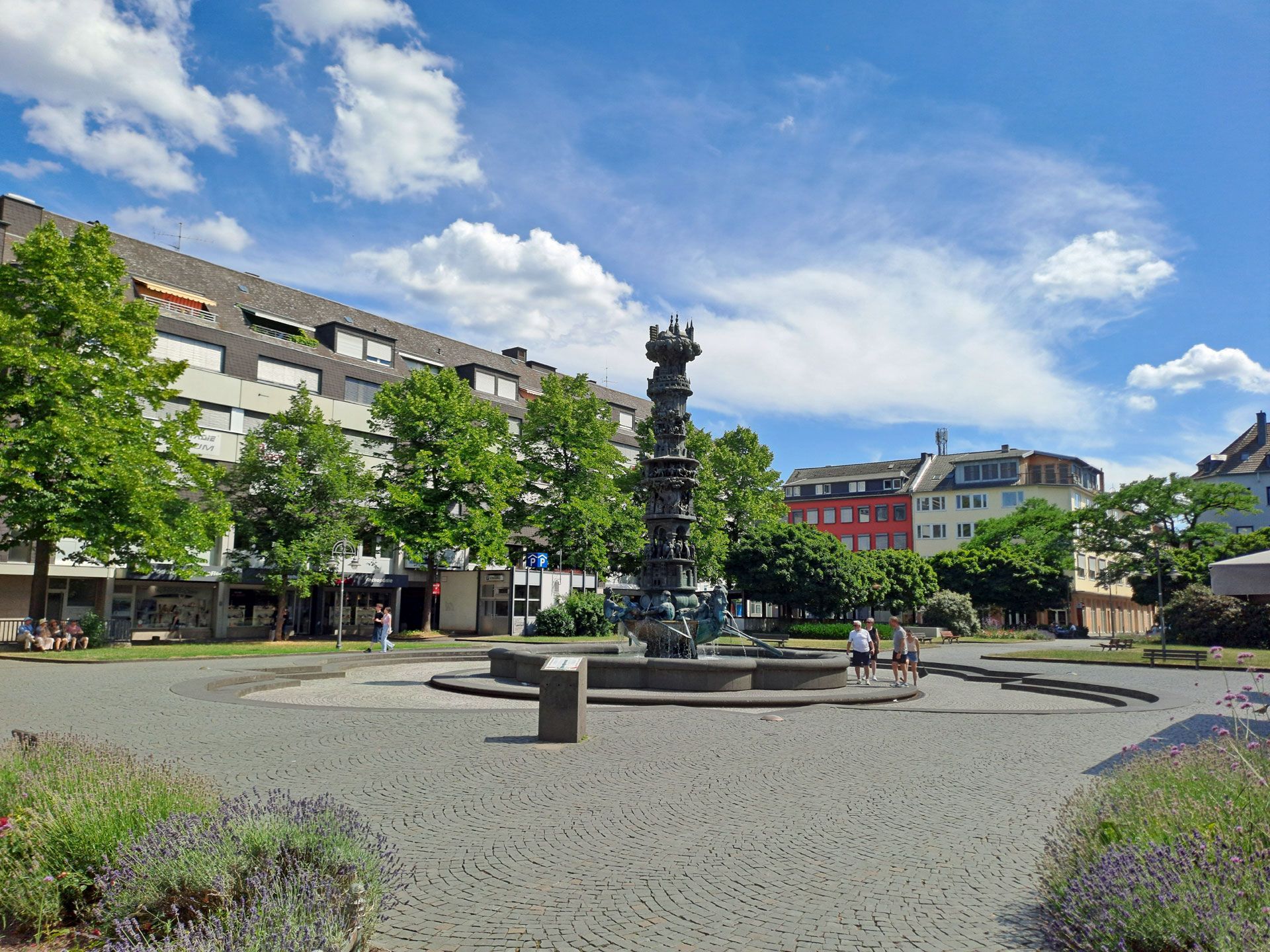 Koblenz, Historiensäule am Görresplatz Koblenz, Historiensäule am Görresplatz