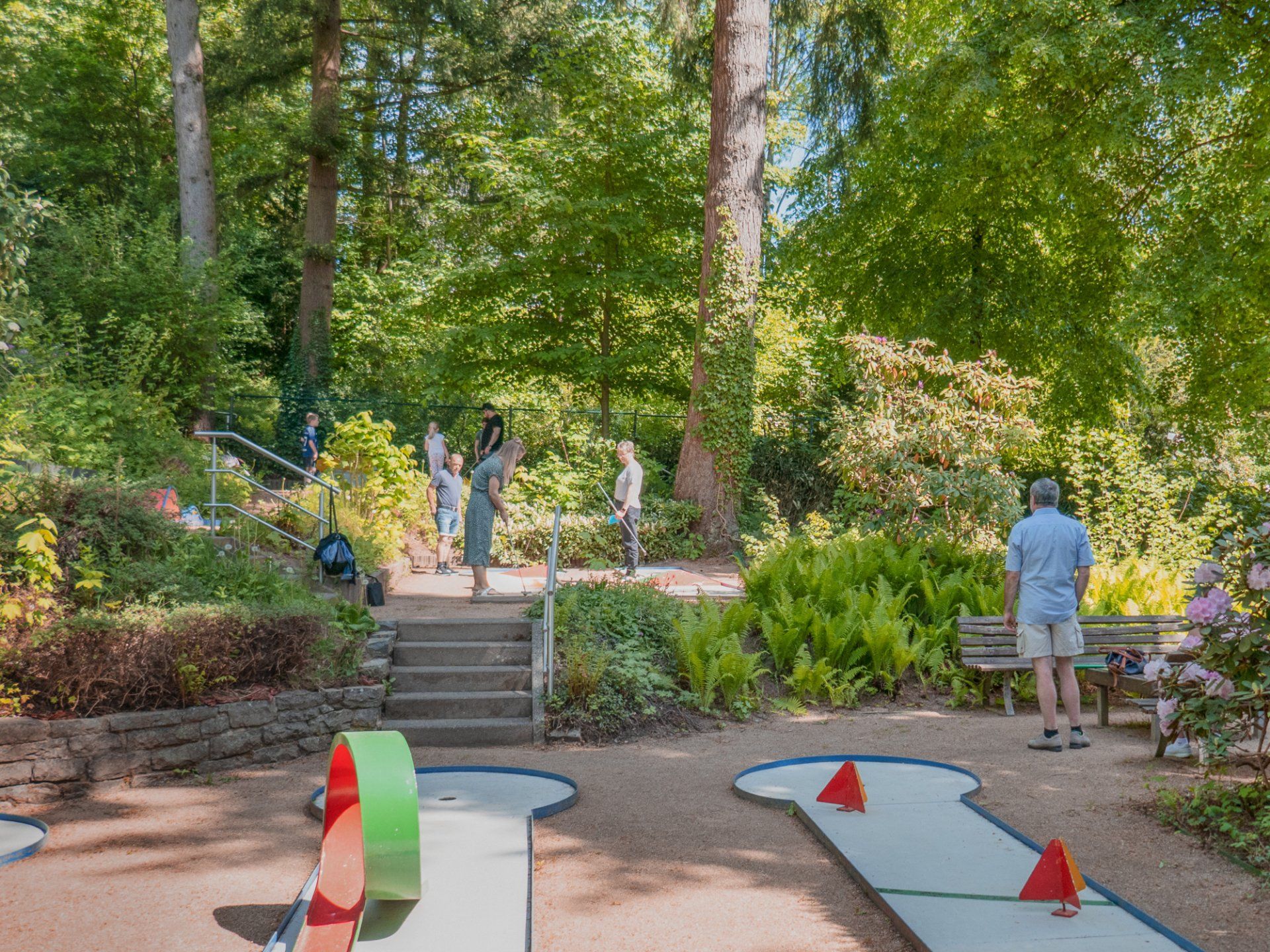 Der KuMinigolfplatz im Kurpark von Bad Marienberg Minigolfplatz im Kurpark von Bad Marienberg