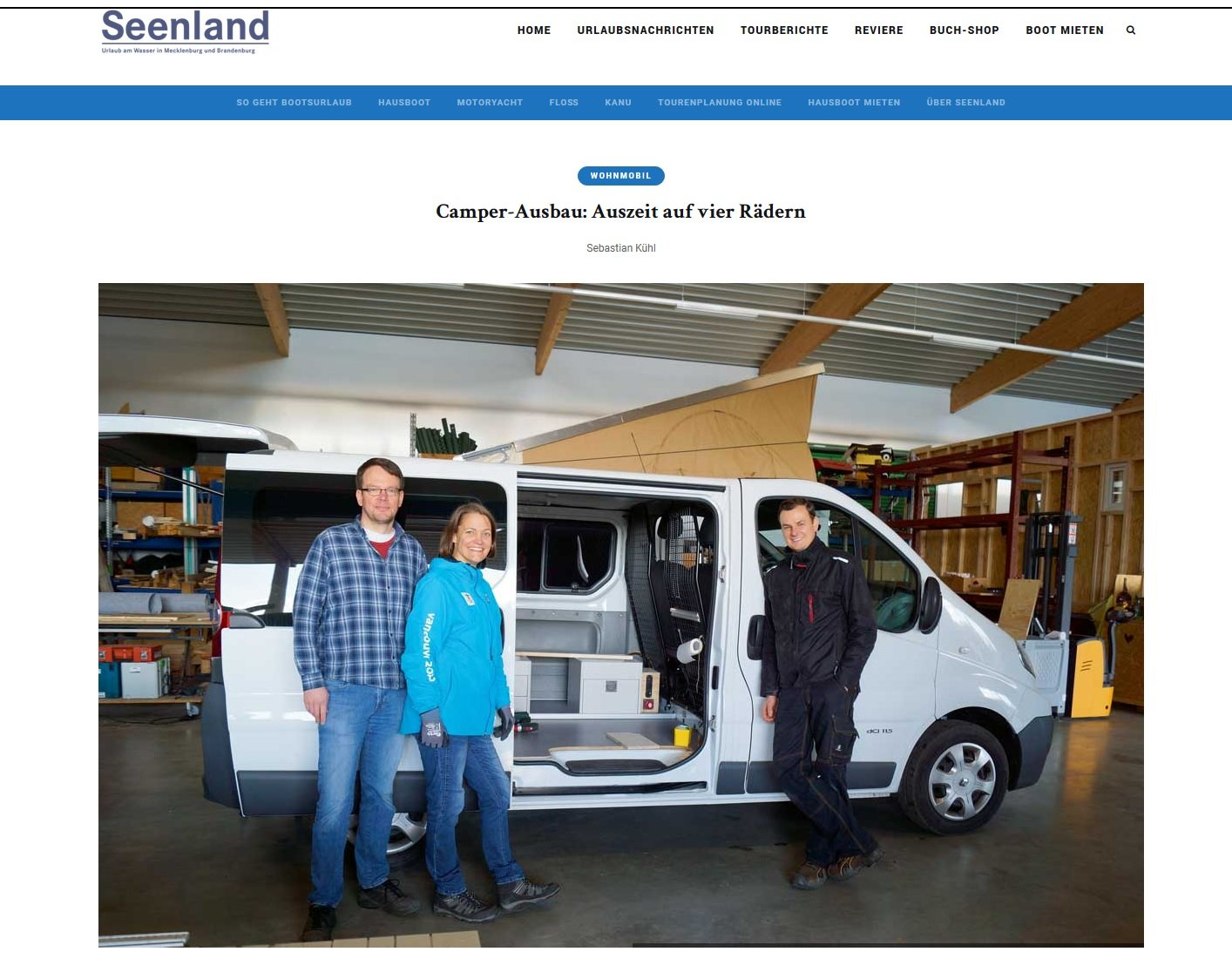 Seenland Camper ausbauen Mecklenburg Freiheitsfluchten Erfahrung