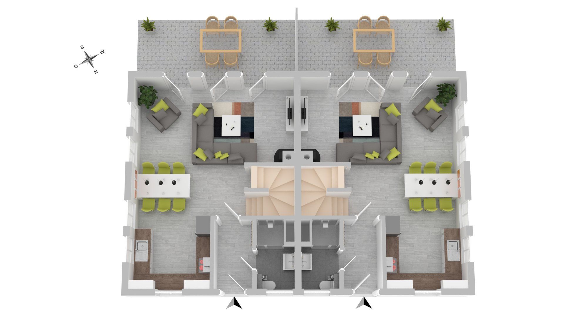 Grundriss Erdgeschoss Ferienhaus Veronika