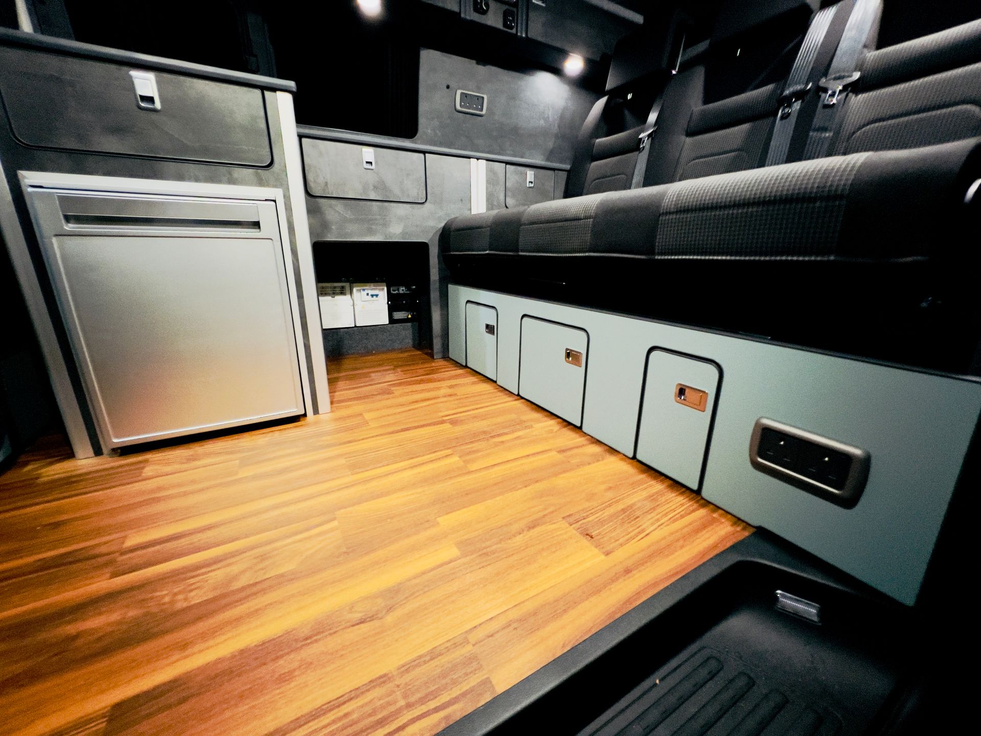 wooden flooring from Camperworx ltd
