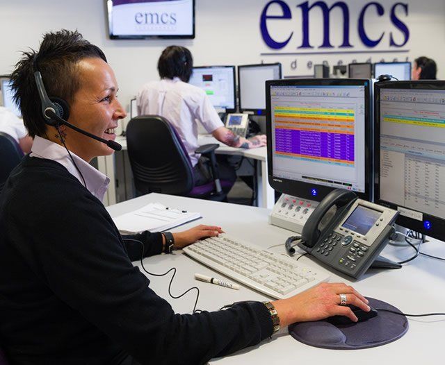 emcs lady on computer