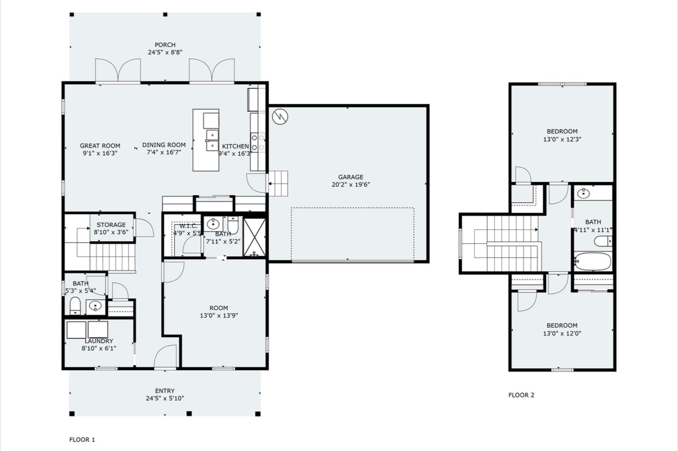The Sand Piper Custom Home Floor Plan