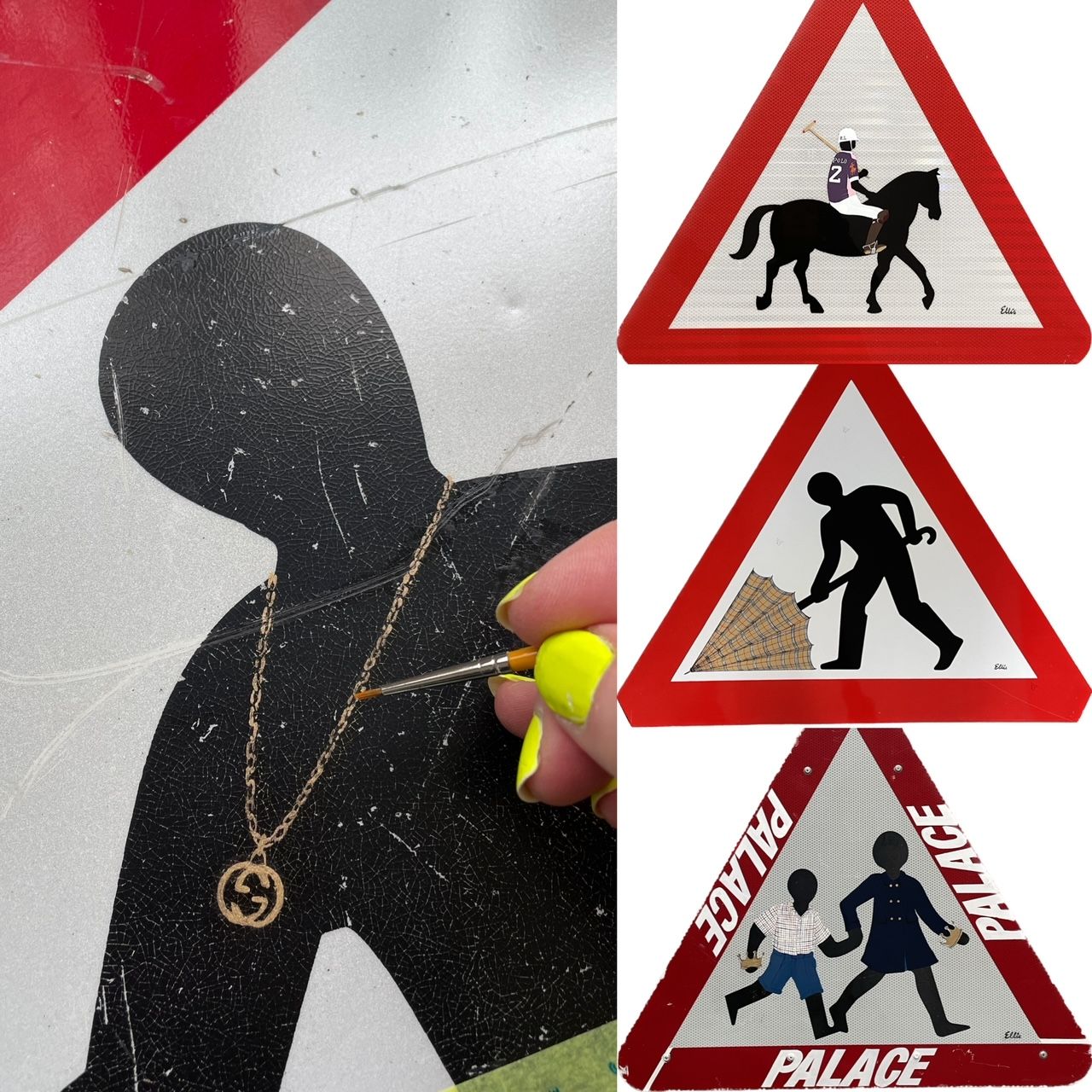 road sign art