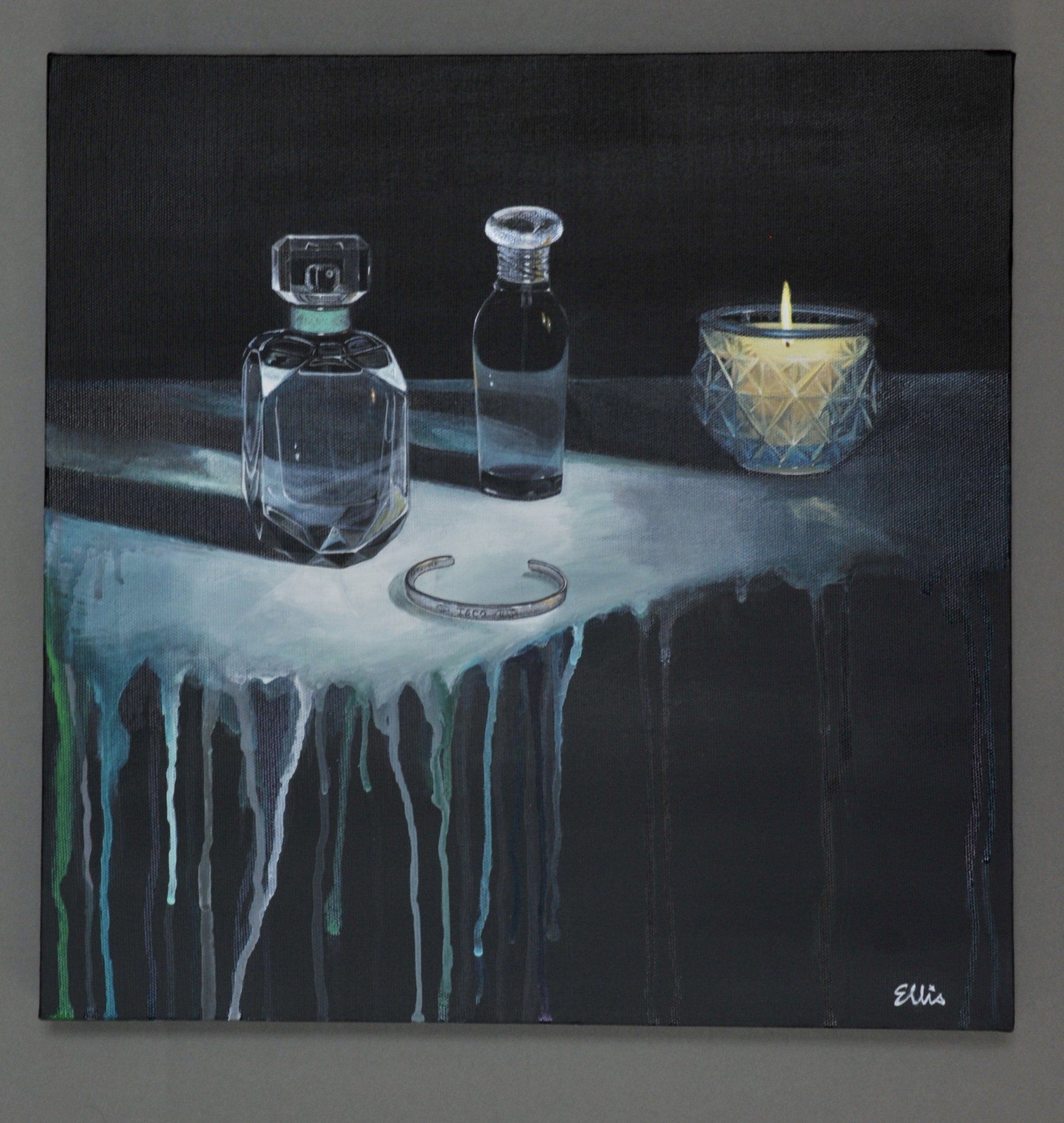 Tiffany scent Tiffany & Co candle perfume scent fragrance contemporary painting Ellisartworks