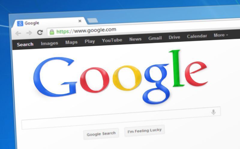 Foto von Google als Suchmaschine Foto von Google als bekannteste Suchmaschine