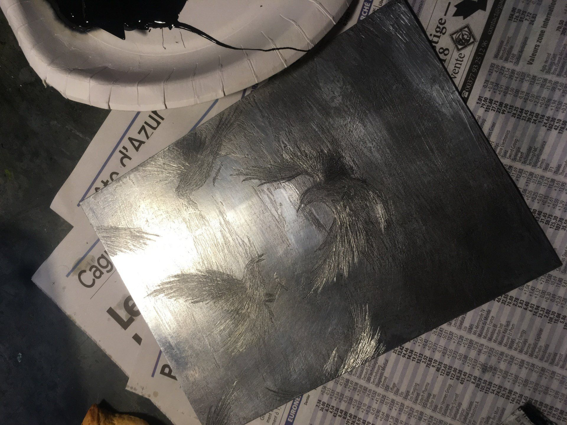 Corbeaux, Plaque, Atelier di Safranier, JenniferTurner