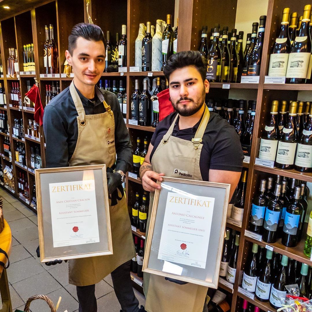 Weiterbildung ist uns wichtig. Weinsommeliers