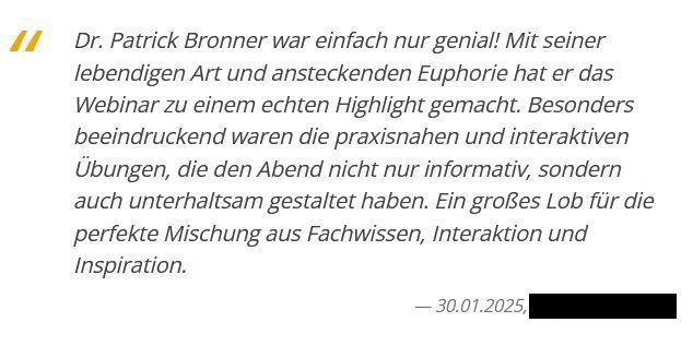 Rückmeldung nach fobizz Webinar 2025