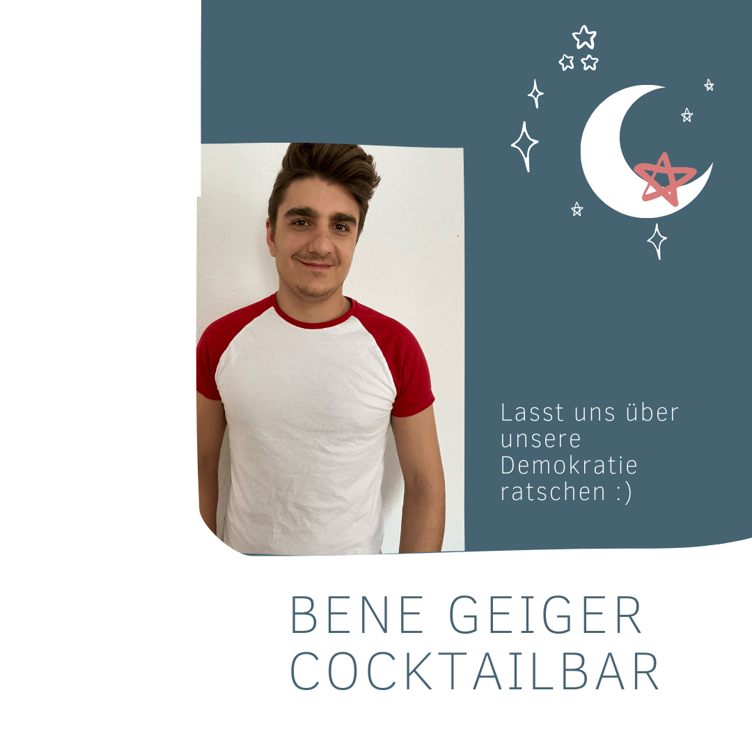 Lange Nacht der Demokratie. Vorstellung Benedikt Geiger.