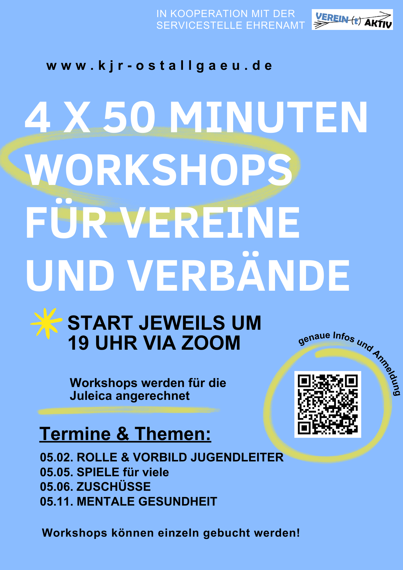 Buntes Plakat. Workshops für Vereine und Verbände.