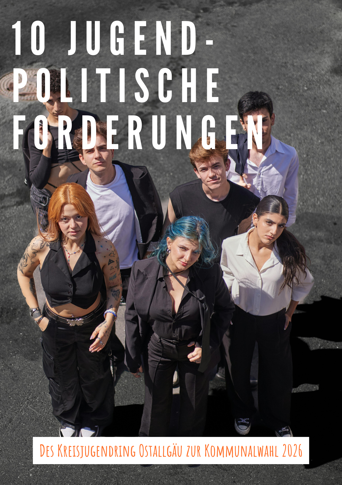 Das Plakat zu den 10 jugendpolitischen Forderungen zur Kommunalwahl.