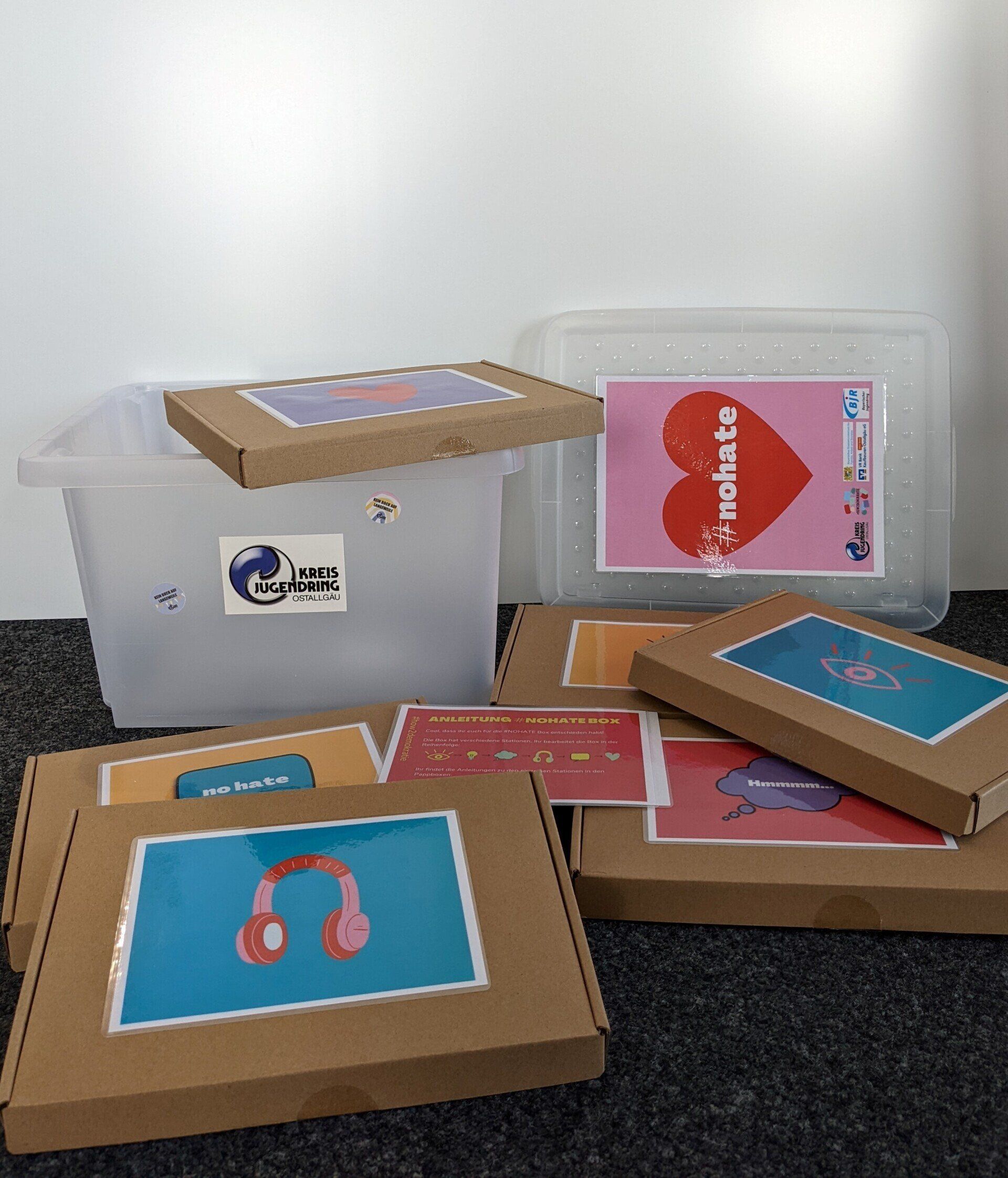 Übersicht No hate Kiste
