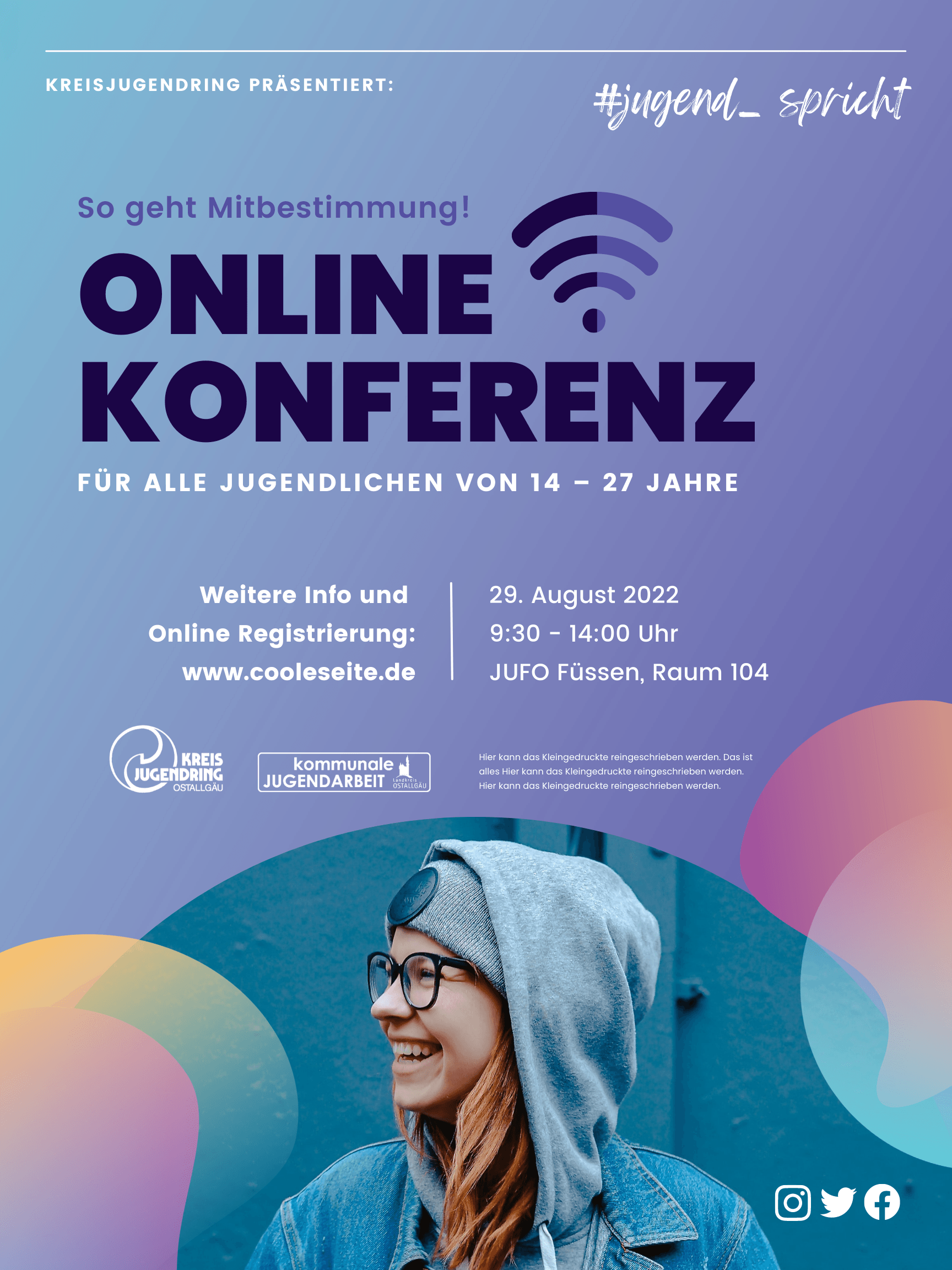 Flyer für Jugendkonferenz