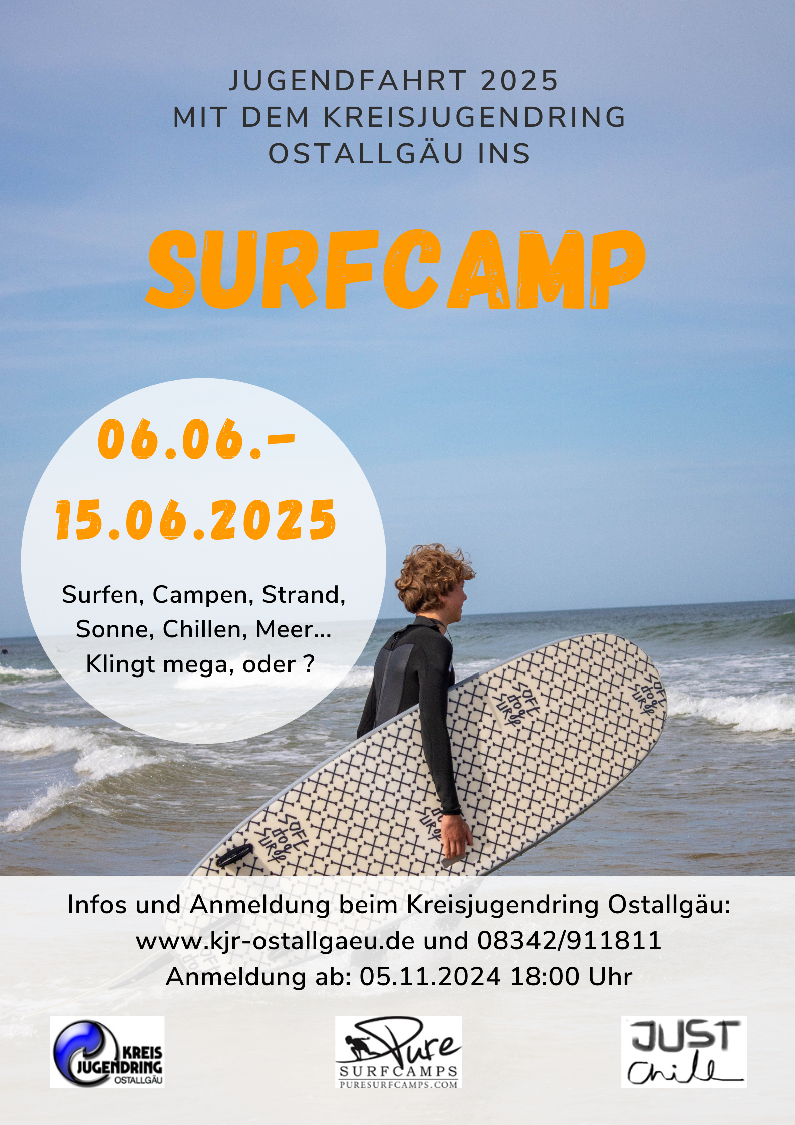 Plakat Surfcamp 2025
