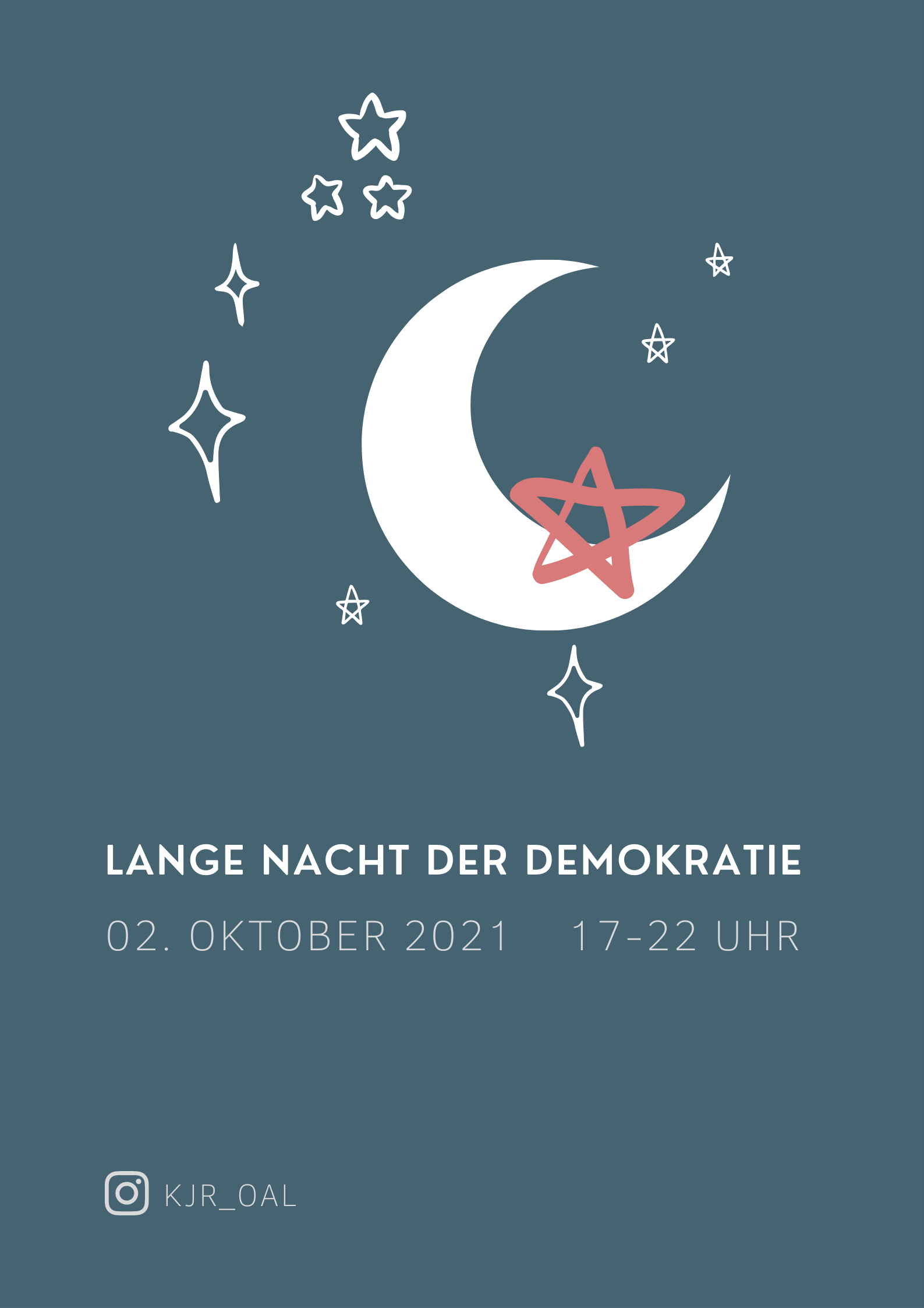 Lange Nacht der Demokratie. Plakat.